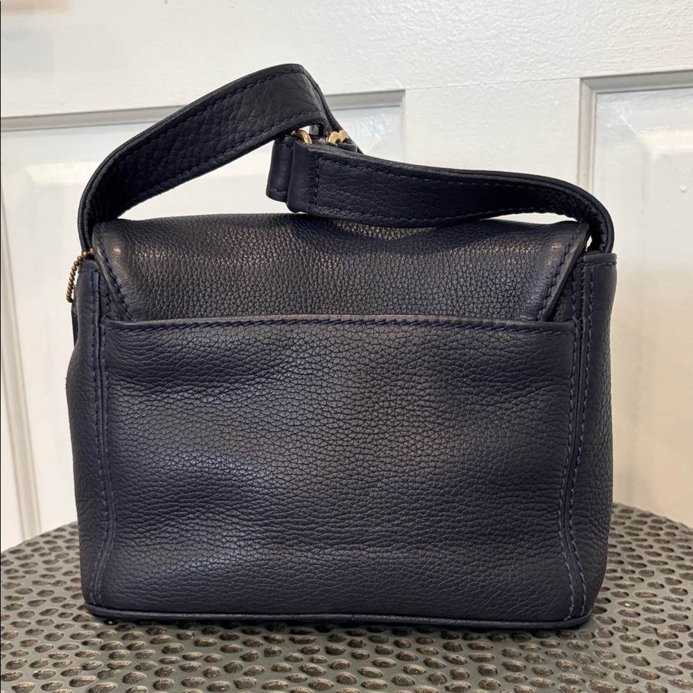 Vintage Coach Sonoma Navy Flap Crossbody Bag 4929 - Picture 3 of 9